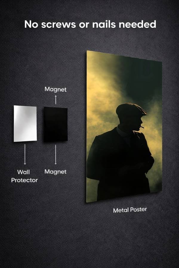 Thomas Shelby metal poster wall art in Pakistan