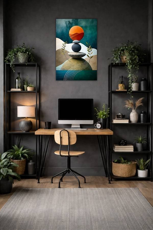 Tranquil Tones metal poster wall art in Pakistan