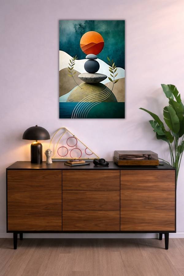 Tranquil Tones metal poster wall art in Pakistan