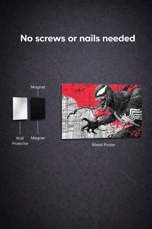 Venom metal poster wall art in Pakistan