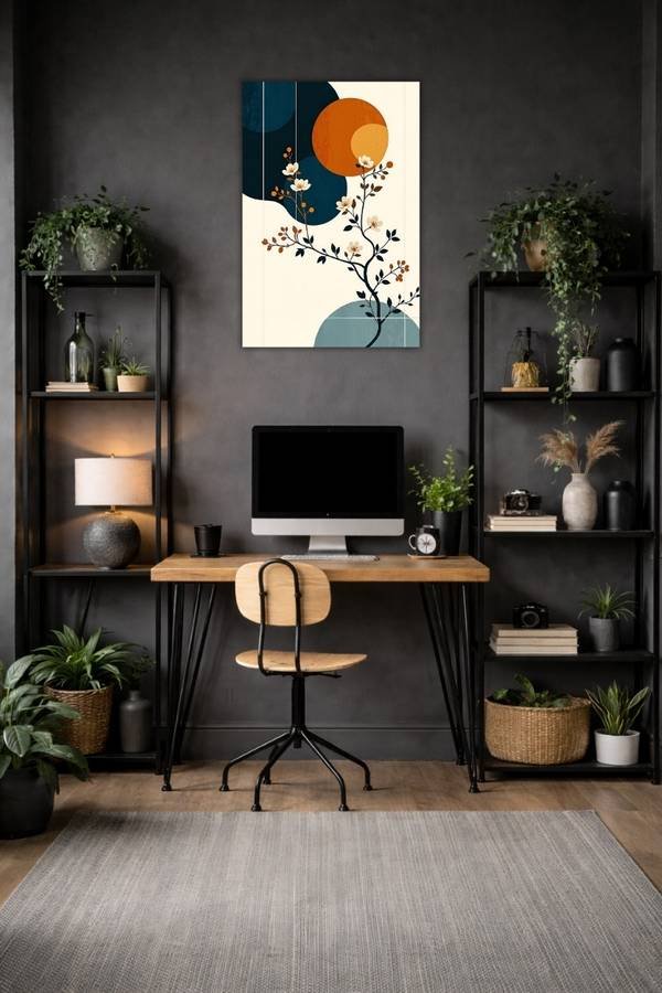 Vihara Sakura metal poster wall art in Pakistan