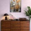 White Heron metal poster wall art in Pakistan