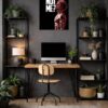 Why Not Me Jujutsu Kaisen metal poster wall art in Pakistan