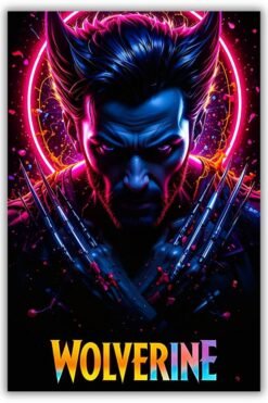 Wolverine metal poster wall art in Pakistan