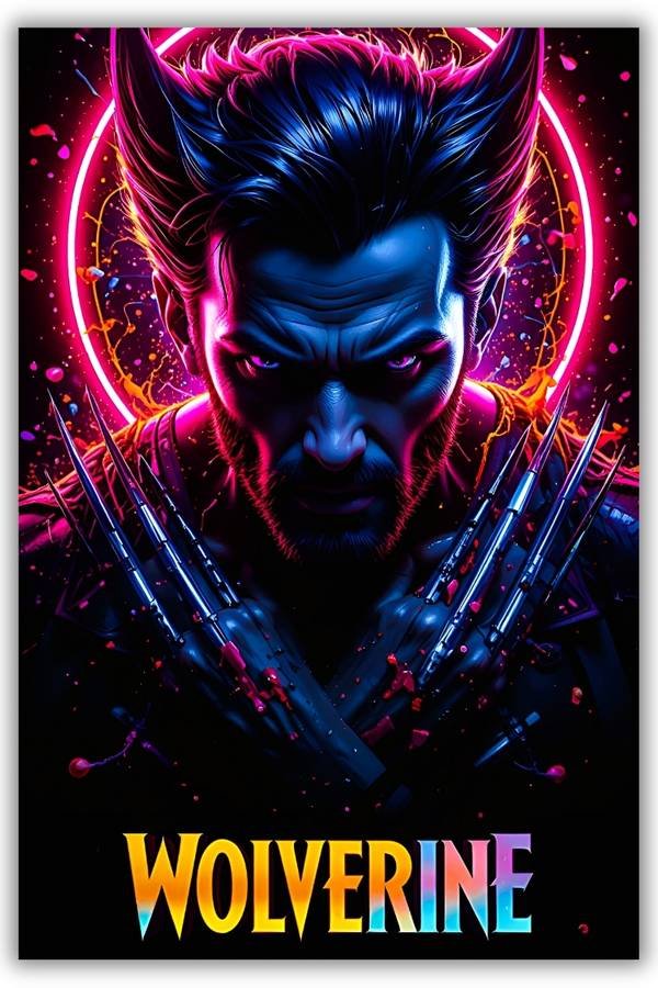 Wolverine metal poster wall art in Pakistan
