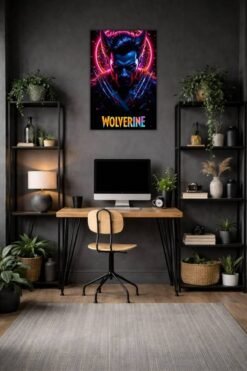 Wolverine metal poster wall art in Pakistan