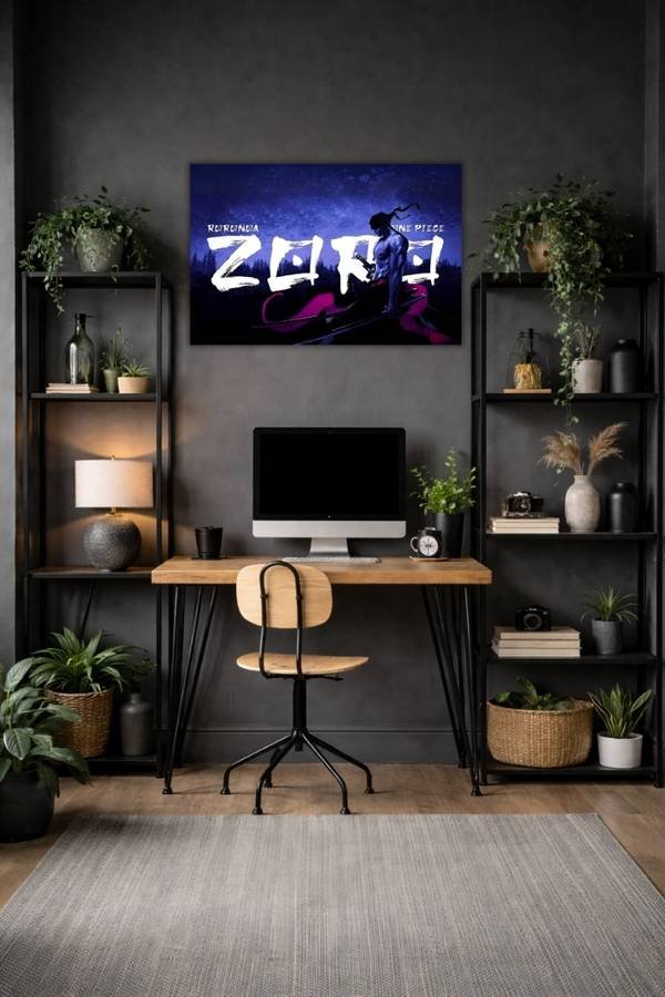 Zoro metal poster wall art in Pakistan