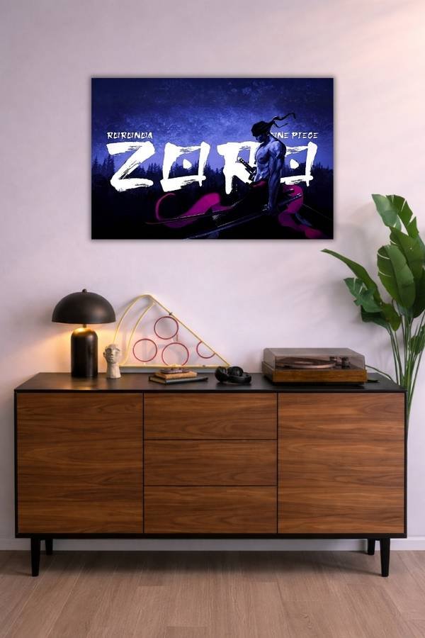 Zoro metal poster wall art in Pakistan