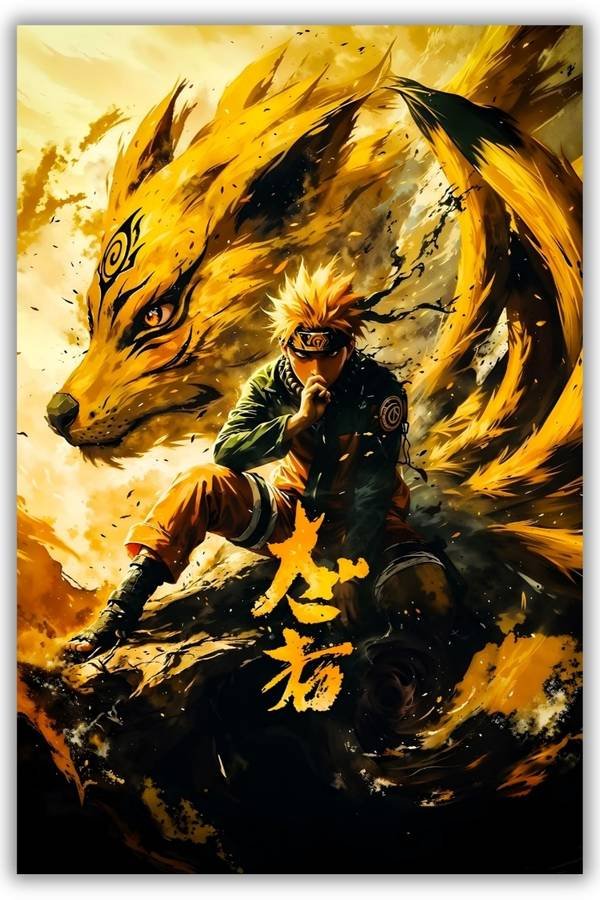 Naruto Uzumaki metal poster wall art in Pakistan
