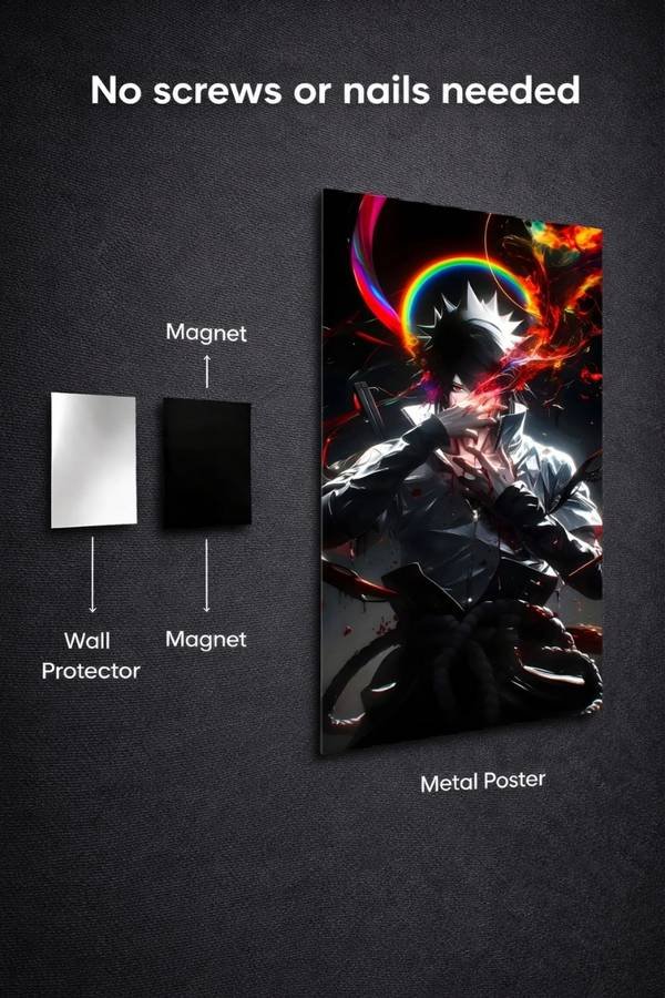 Sasuke Uchiha metal poster wall art in Pakistan