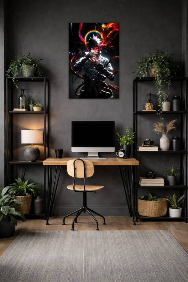 Sasuke Uchiha metal poster wall art in Pakistan