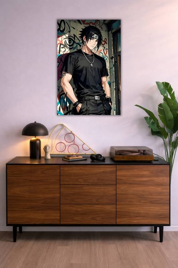 Sasuke Uchiha metal poster wall art in Pakistan