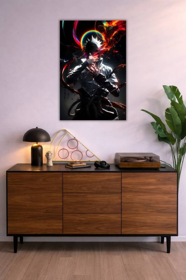 Sasuke Uchiha metal poster wall art in Pakistan