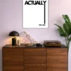 Actually You Can metal posters motivation quotes posters wall art in Pakistan