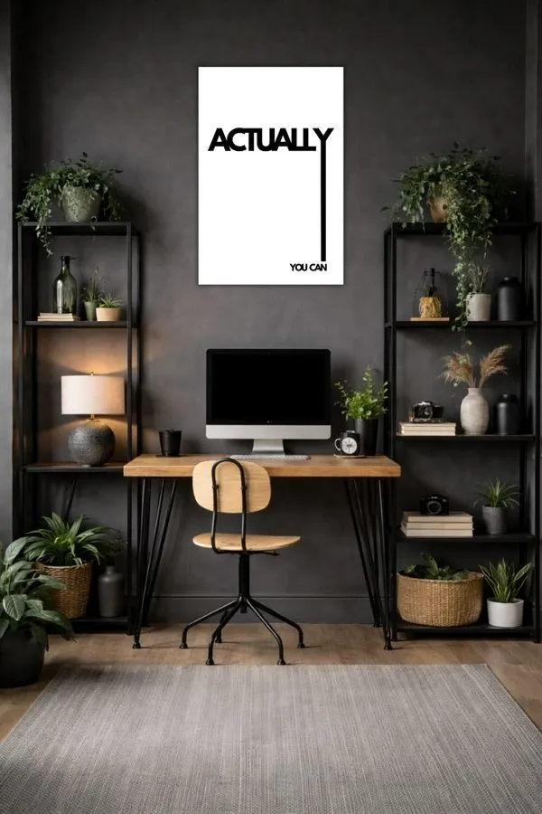Actually You Can metal posters motivation quotes posters wall art in Pakistan