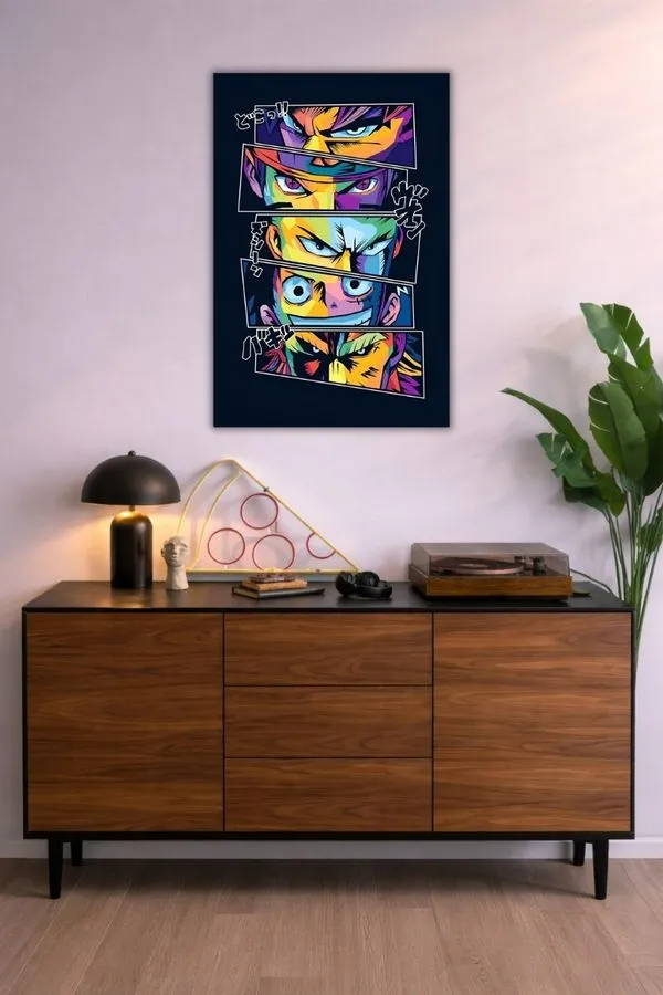 Anime Legends In Pop Art metal posters anime posters wall art in Pakistan