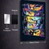 Anime Legends In Pop Art metal posters anime posters wall art in Pakistan