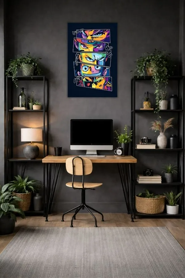 Anime Legends In Pop Art metal posters anime posters wall art in Pakistan