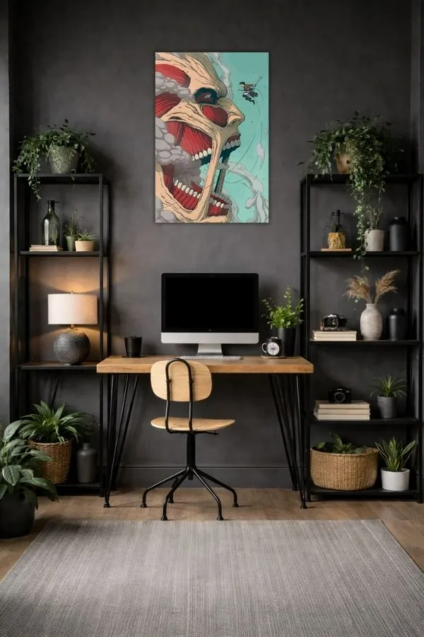 Attack On Titan metal posters anime posters wall art in Pakistan