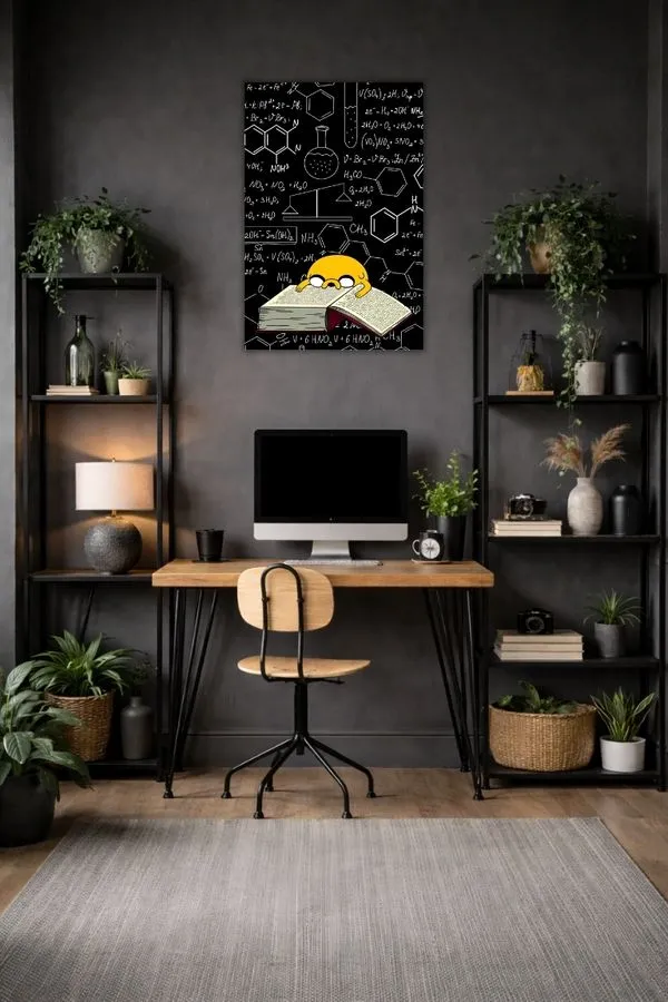 Adventure Time With Various Chemical Formulas metal posters cartoon characters posters wall art in Pakistan