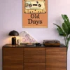 Back To The Old Days metal posters minimalist posters wall art in Pakistan
