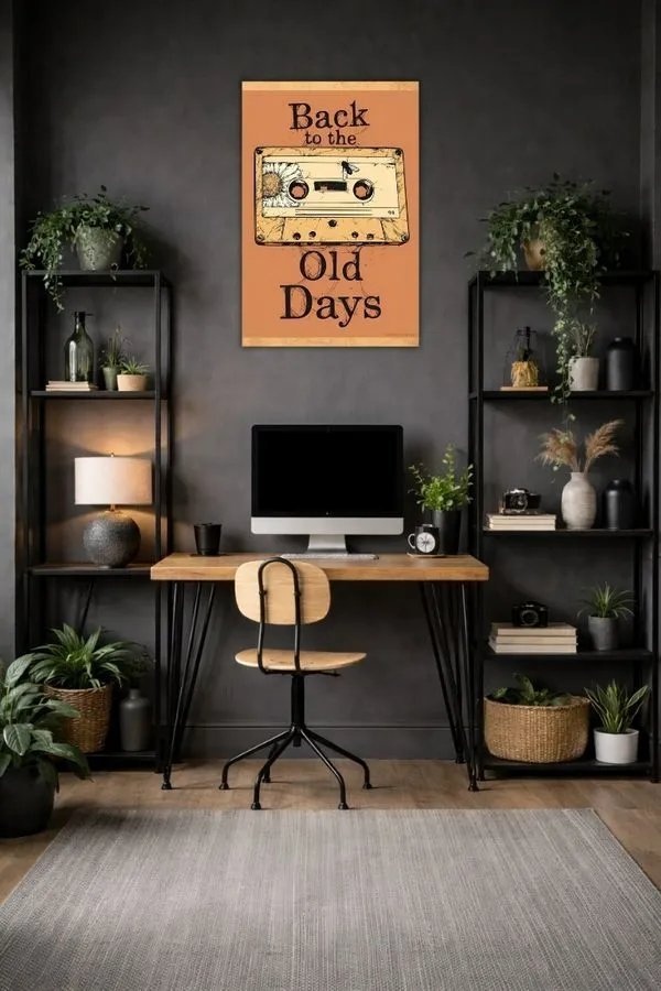 Back To The Old Days metal posters minimalist posters wall art in Pakistan