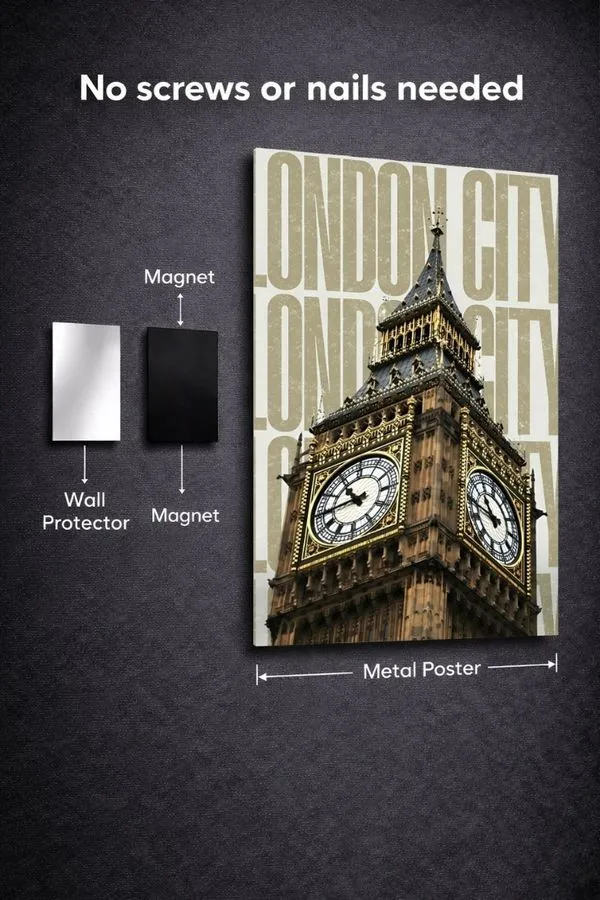 Big Ben metal posters cityscapes poster wall art in Pakistan