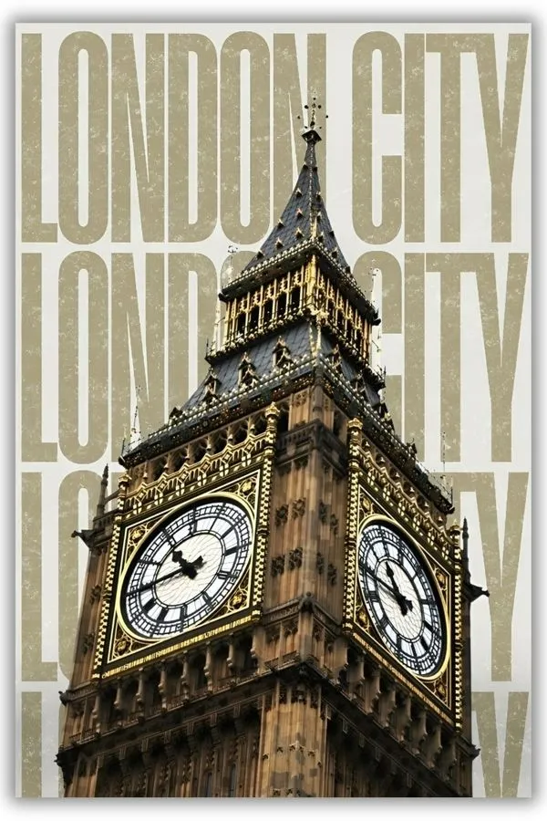 Big Ben metal posters cityscapes poster wall art in Pakistan