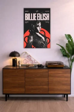 Bille Eilish metal posters singers posters wall art in Pakistan