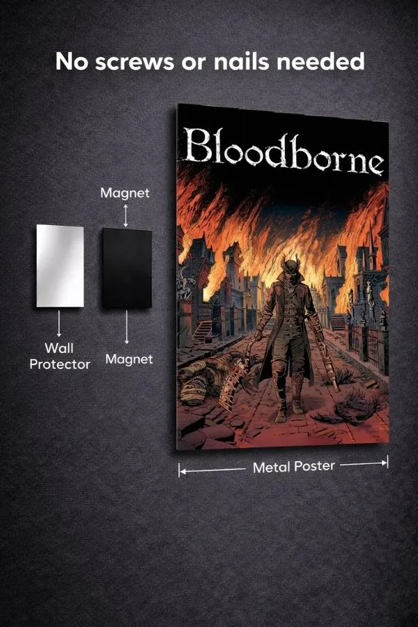 Blood Borne metal posters movie & series posters wall art in Pakistan