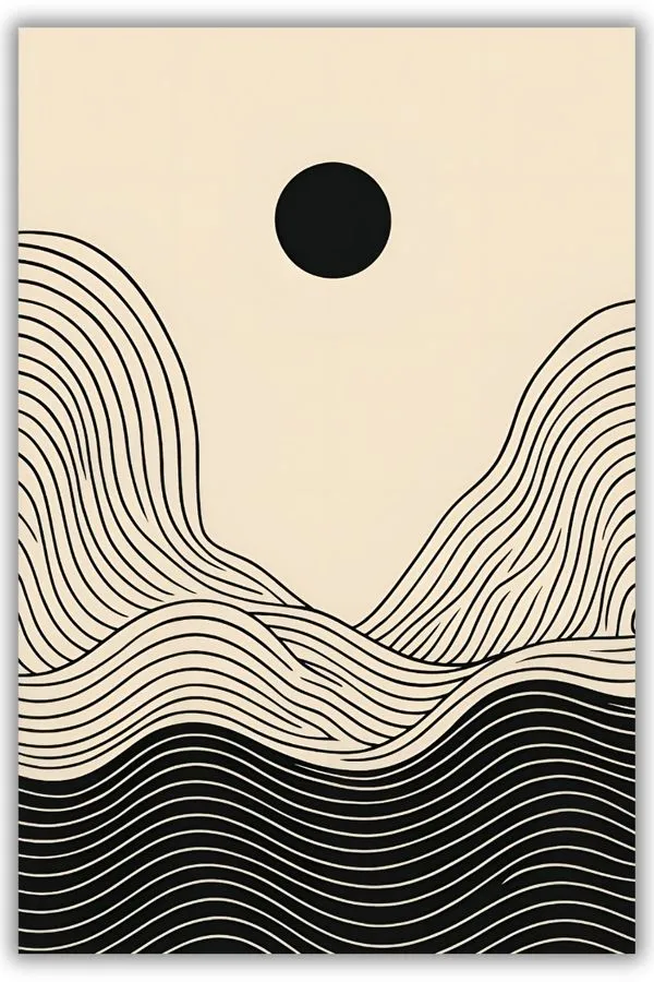 Boho Sunset Collection #1 metal posters abstract artwork wall art in Pakistan