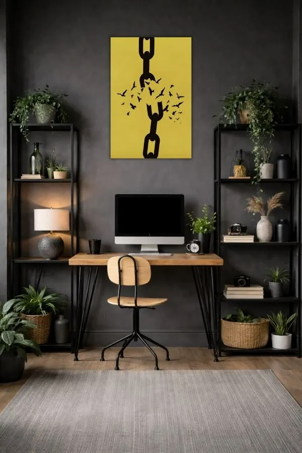Break The Chain metal posters minimalist posters wall art in Pakistan
