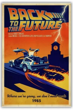 Back To The Future metal posters movie & series posters wall art in Pakistan