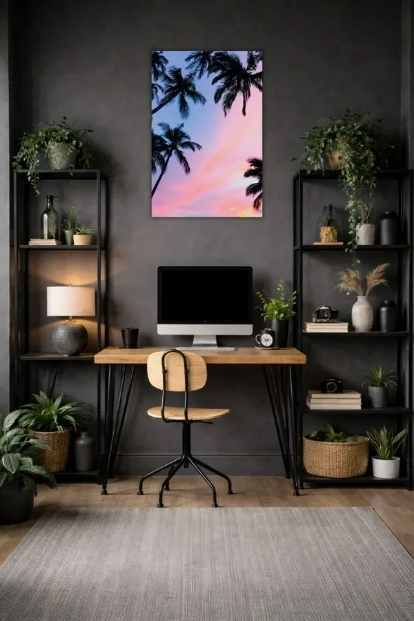 California Palm metal posters landscape posters wall art in Pakistan