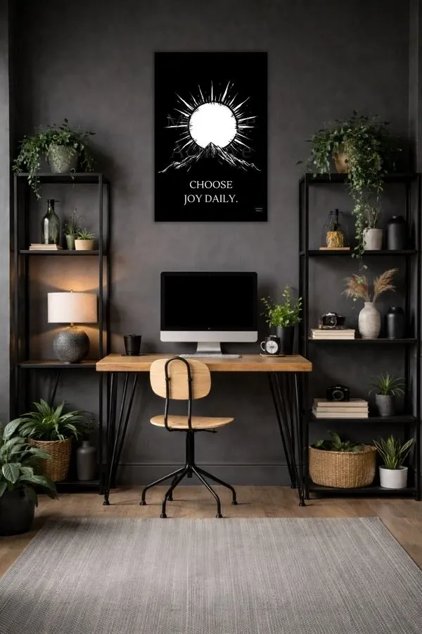 Choose Joy Daily metal posters motivation quotes posters wall art in Pakistan