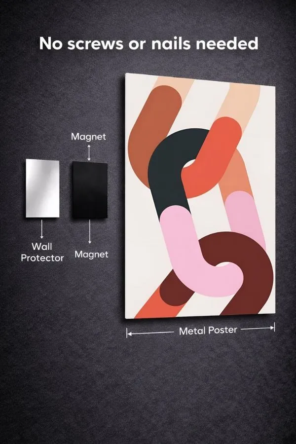 Community metal posters abstract artwork wall art in Pakistan