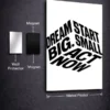 Dream metal posters motivation quotes posters wall art in Pakistan