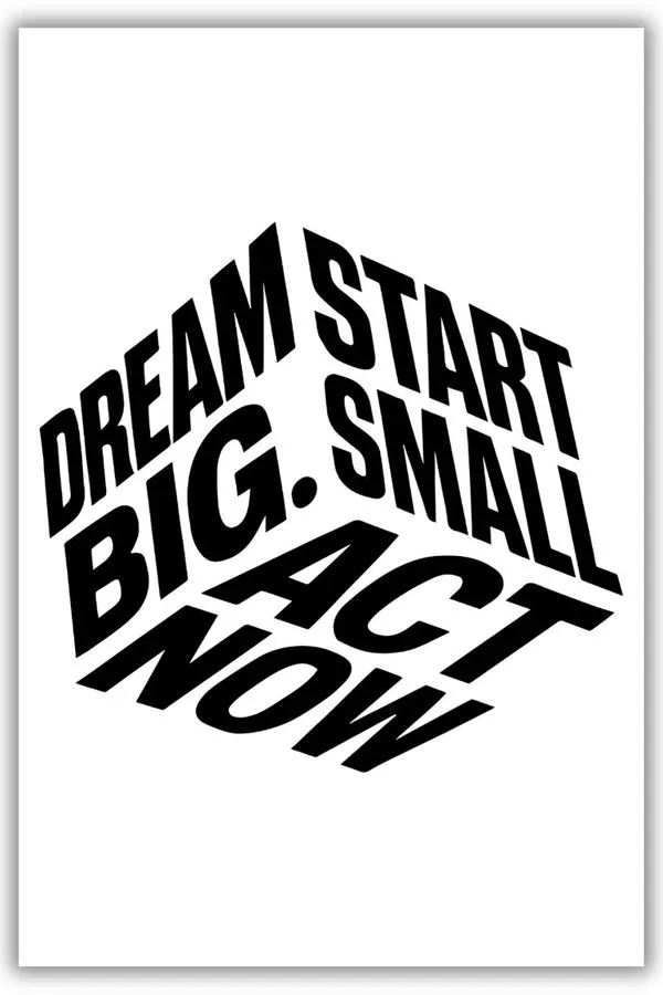 Dream metal posters motivation quotes posters wall art in Pakistan