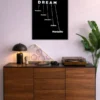 Dream metal posters motivation quotes posters wall art in Pakistan