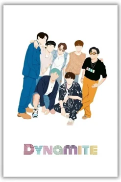 Dynomite metal posters minimalist posters wall art in Pakistan