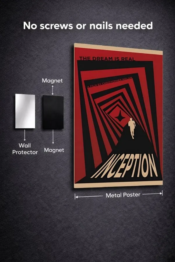 Inception metal posters movie & series posters wall art in Pakistan
