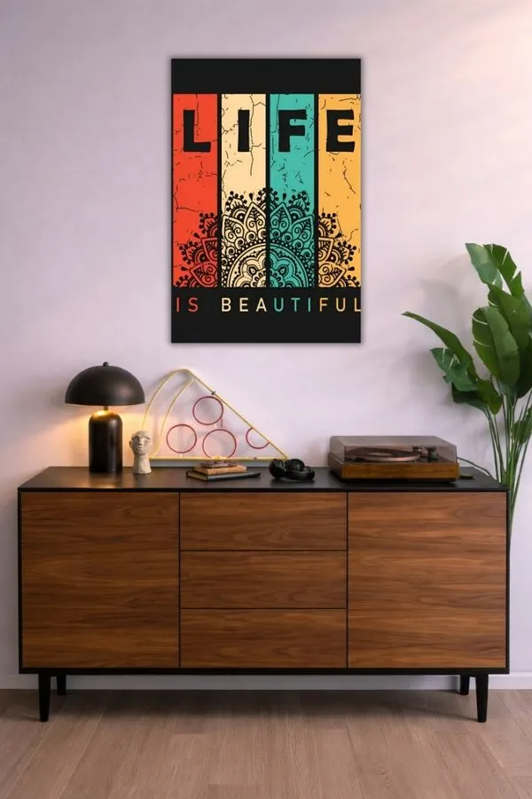 Life metal posters motivation quotes posters wall art in Pakistan