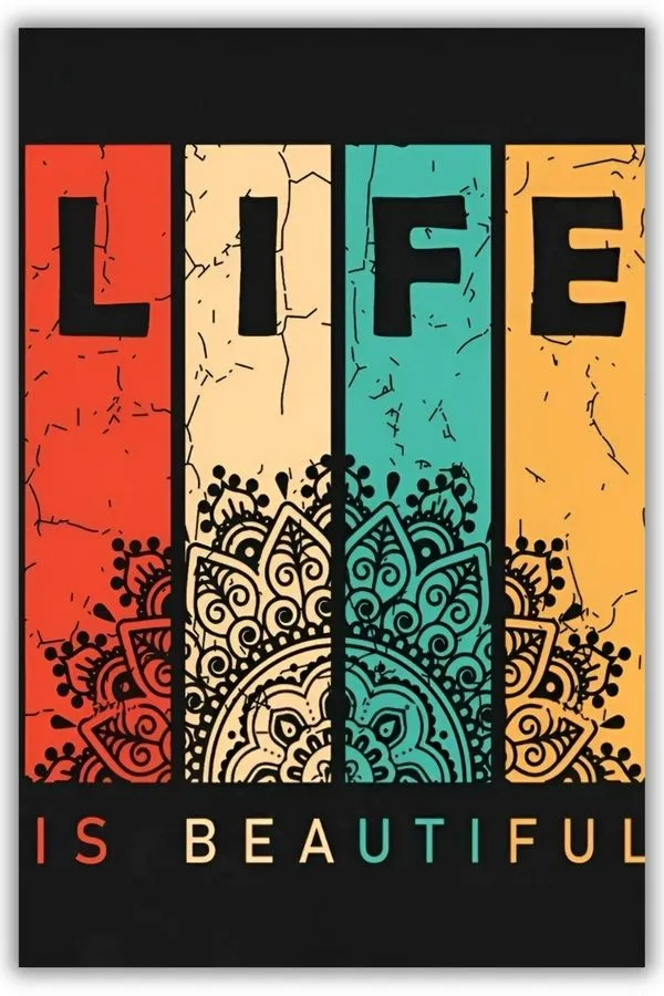 Life metal posters motivation quotes posters wall art in Pakistan