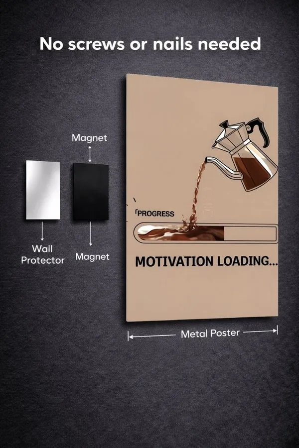 Motivation Loading metal posters motivation quotes posters wall art in Pakistan