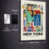 New York metal posters cityscapes wall art in Pakistan