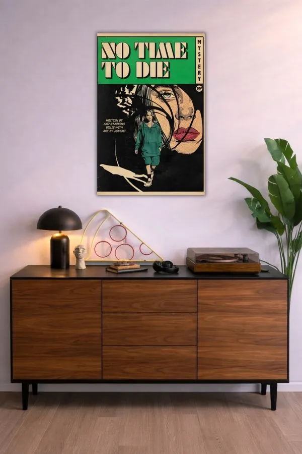 No Time To Die metal posters minimalist posters wall art in Pakistan