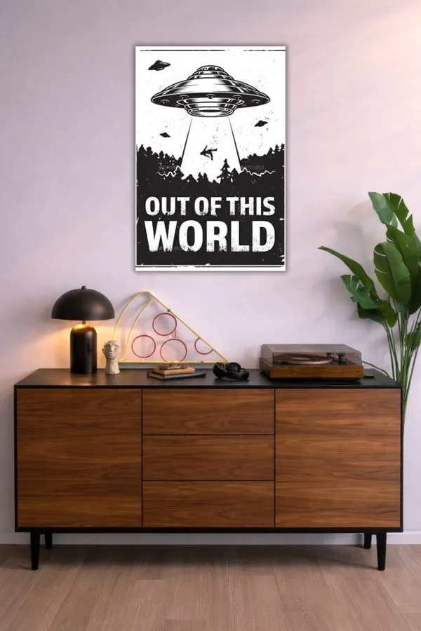 Out Of The World metal posters aviation posters wall art in Pakistan