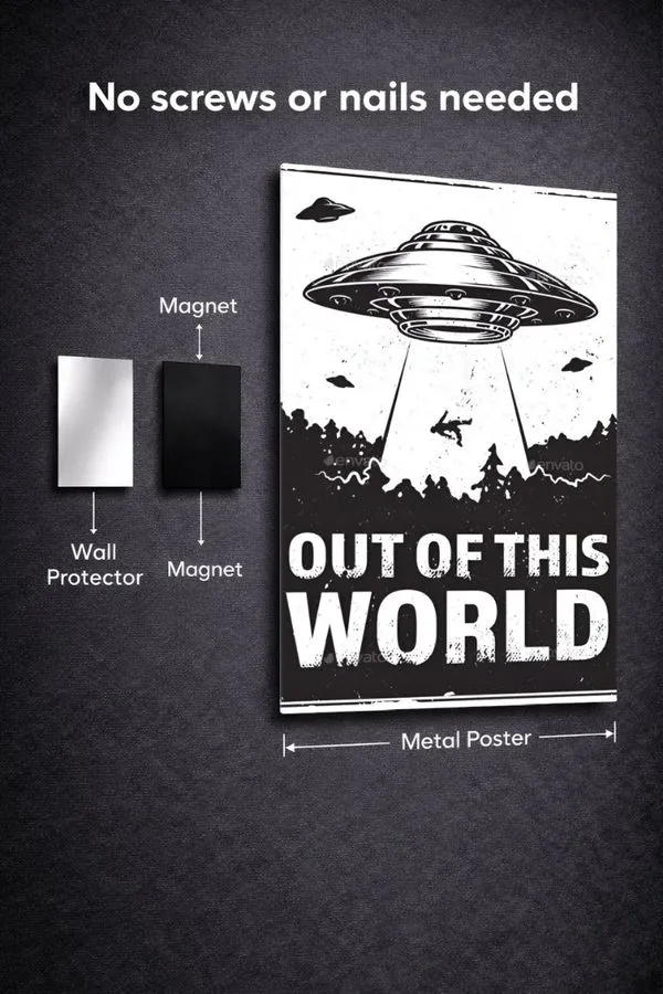 Out Of The World metal posters aviation posters wall art in Pakistan