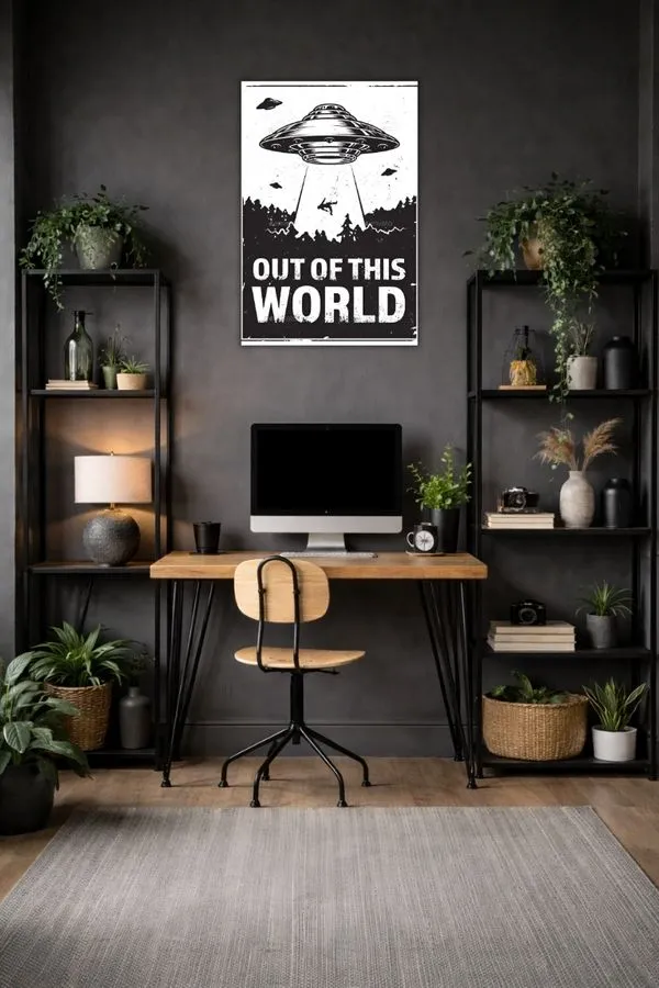 Out Of The World metal posters aviation posters wall art in Pakistan