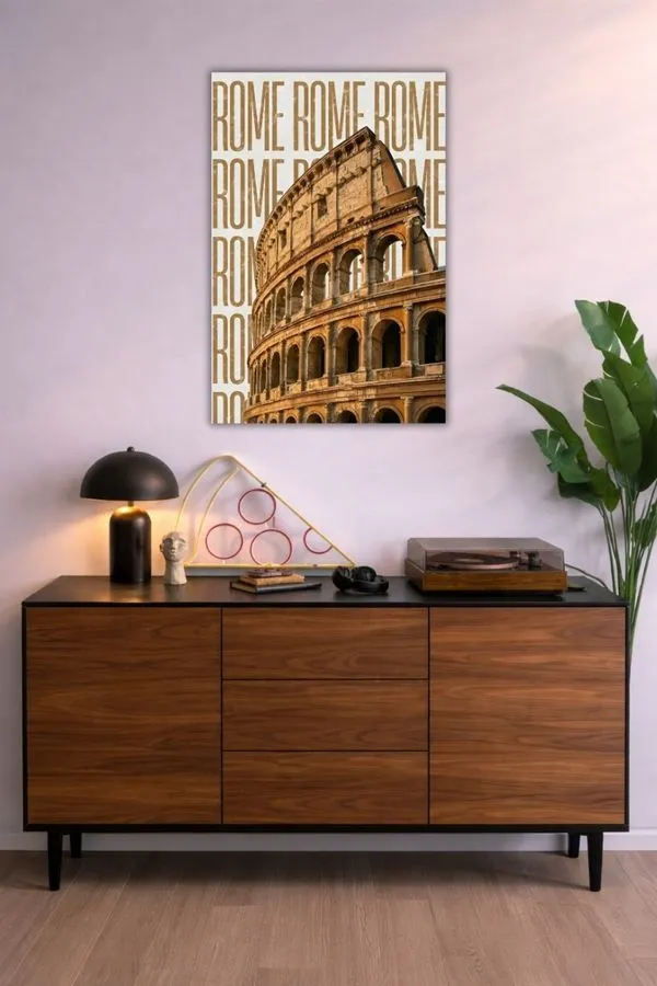 Rome metal posters cityscapes wall art in Pakistan